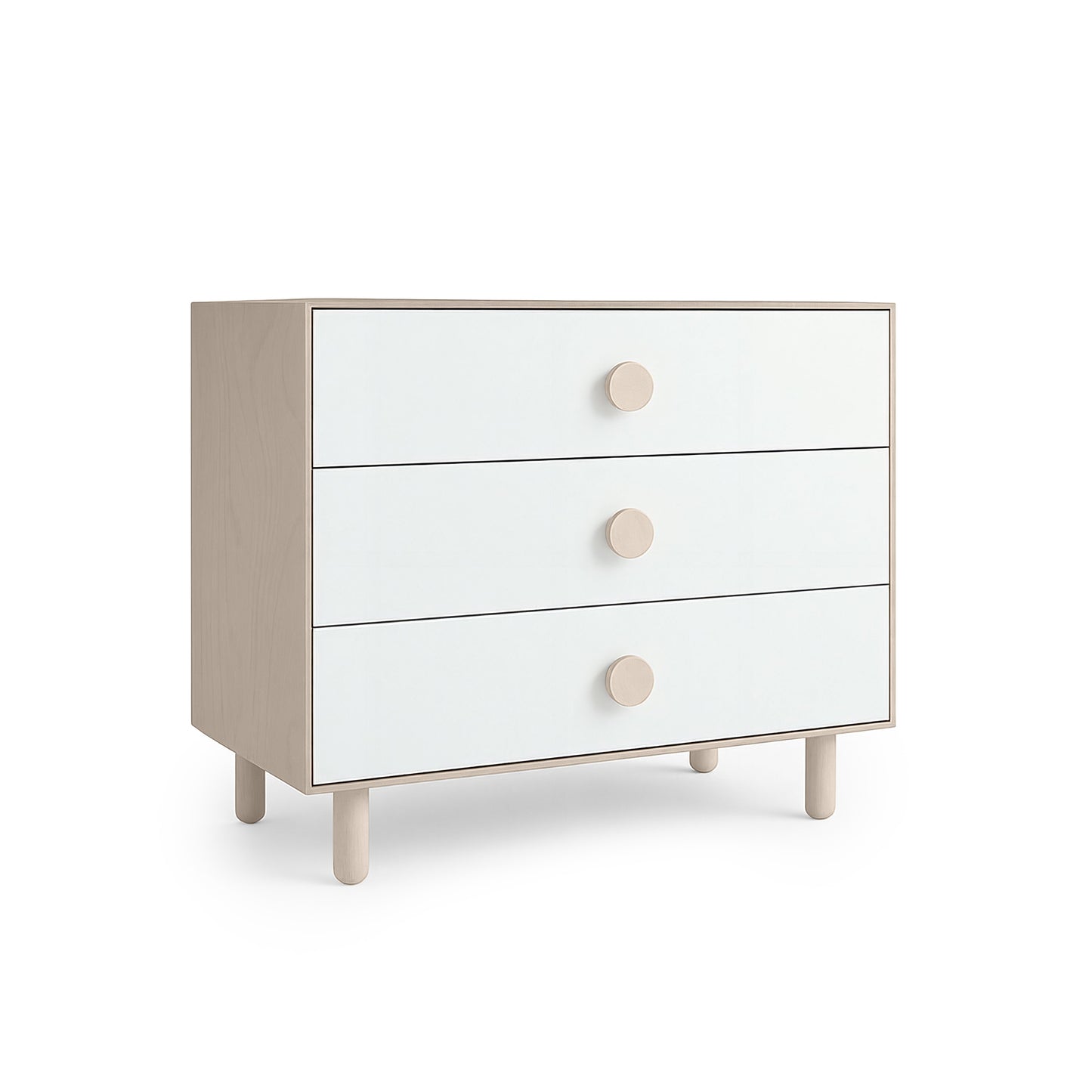 Beige 3 Drawer