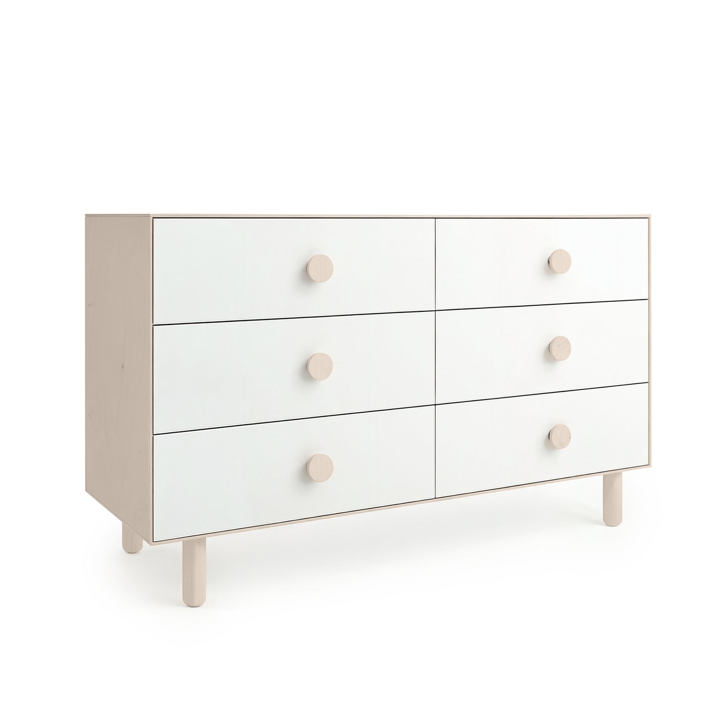 Beige 6 Drawer