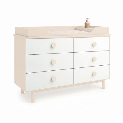 Beige 6 Drawer