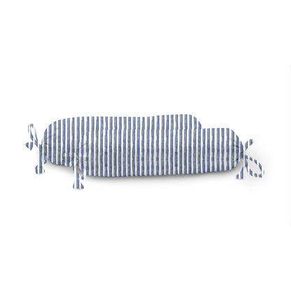 ‘Indigo Flow’ Organic Baby Bolster Cover 1