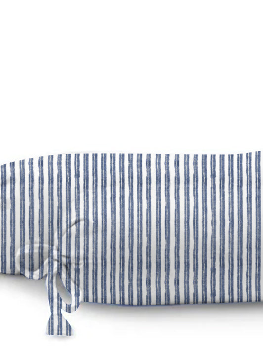 ‘Indigo Flow’ Organic Baby Bolster Cover 2