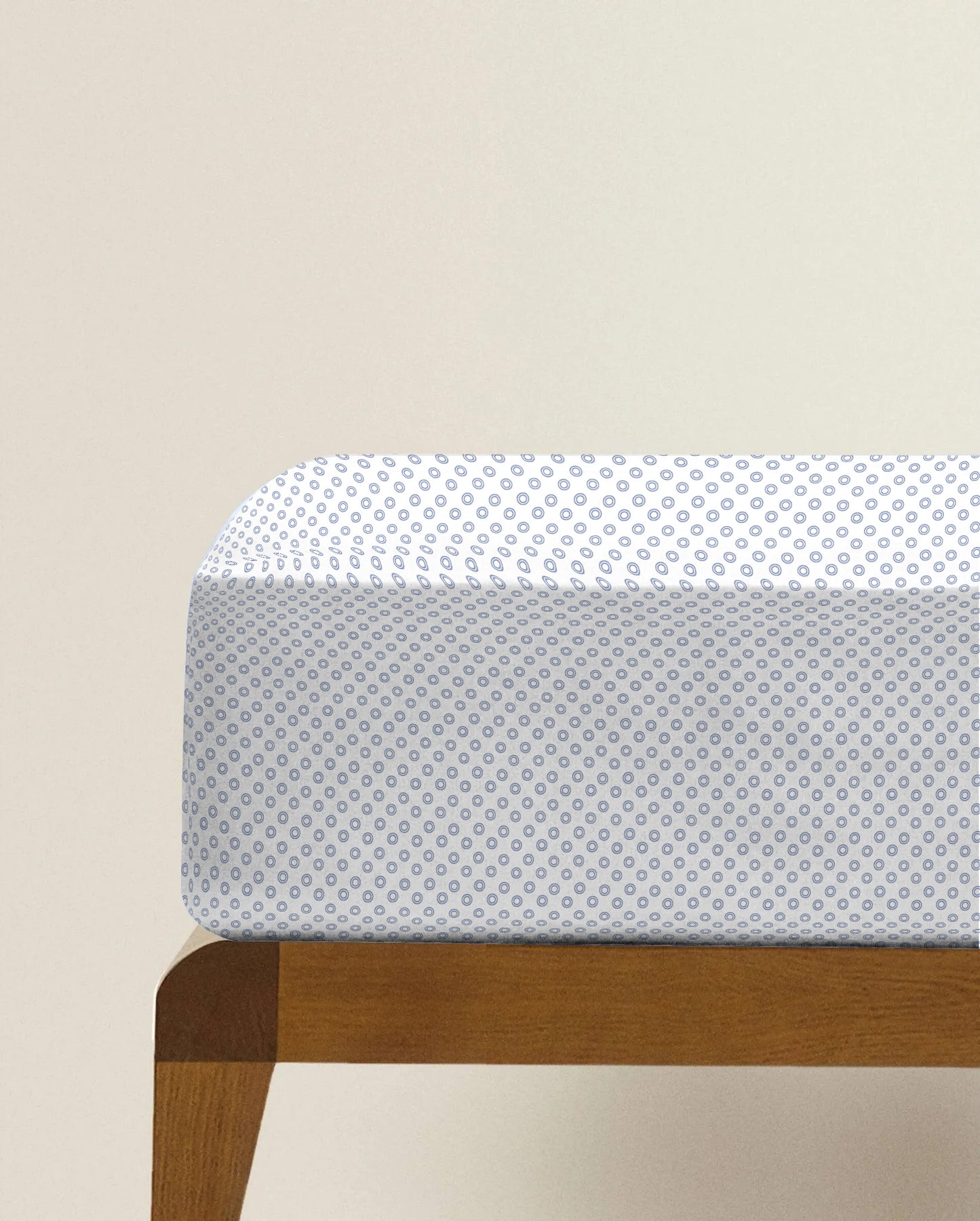 ‘Blue Orbit’ Organic Fitted Crib Sheet 2