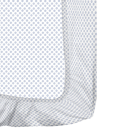 ‘Blue Orbit’ Organic Fitted Crib Sheet 3