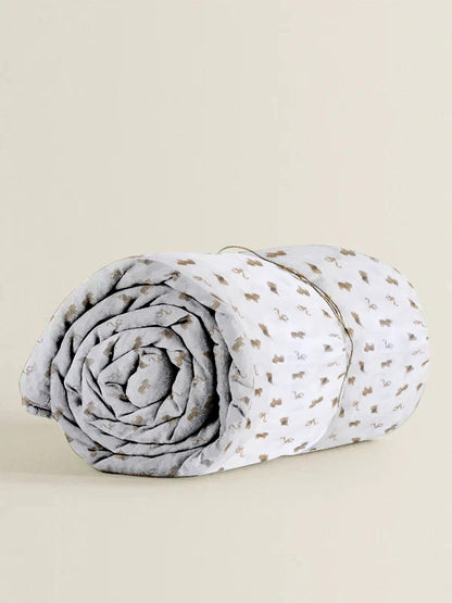 'BROWN MONKEY' Organic Baby Blanket or Quilt 2