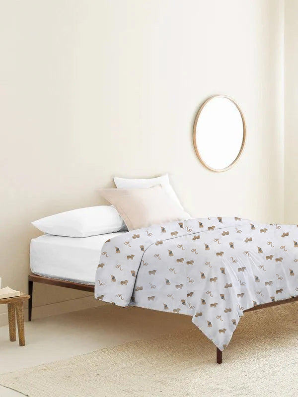 ‘Brown Monkey’ Organic Junior Blanket & Quilt 1