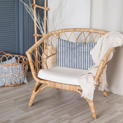 ‘Indigo Flow Organic Baby Pillow Cover 1