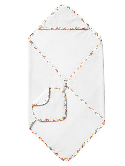 'Lion Print’ Organic Hooded Towel Set