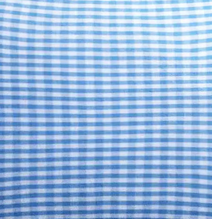 ‘Blue Checks’ Organic Junior Pillow Cover