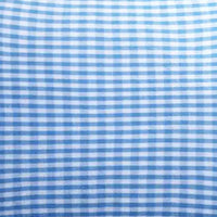 ‘Blue Checks’ Organic Junior Pillow Cover - Last gallery image