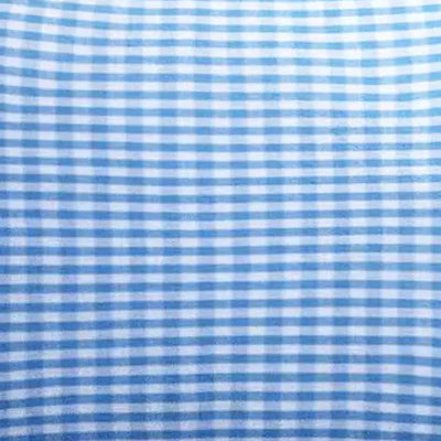 ‘Blue Checks’ Organic Junior Pillow Cover