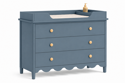 Blue Grey 3 Drawer