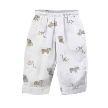 'Brown Monkey ' Organic Collared Pajama Set 2