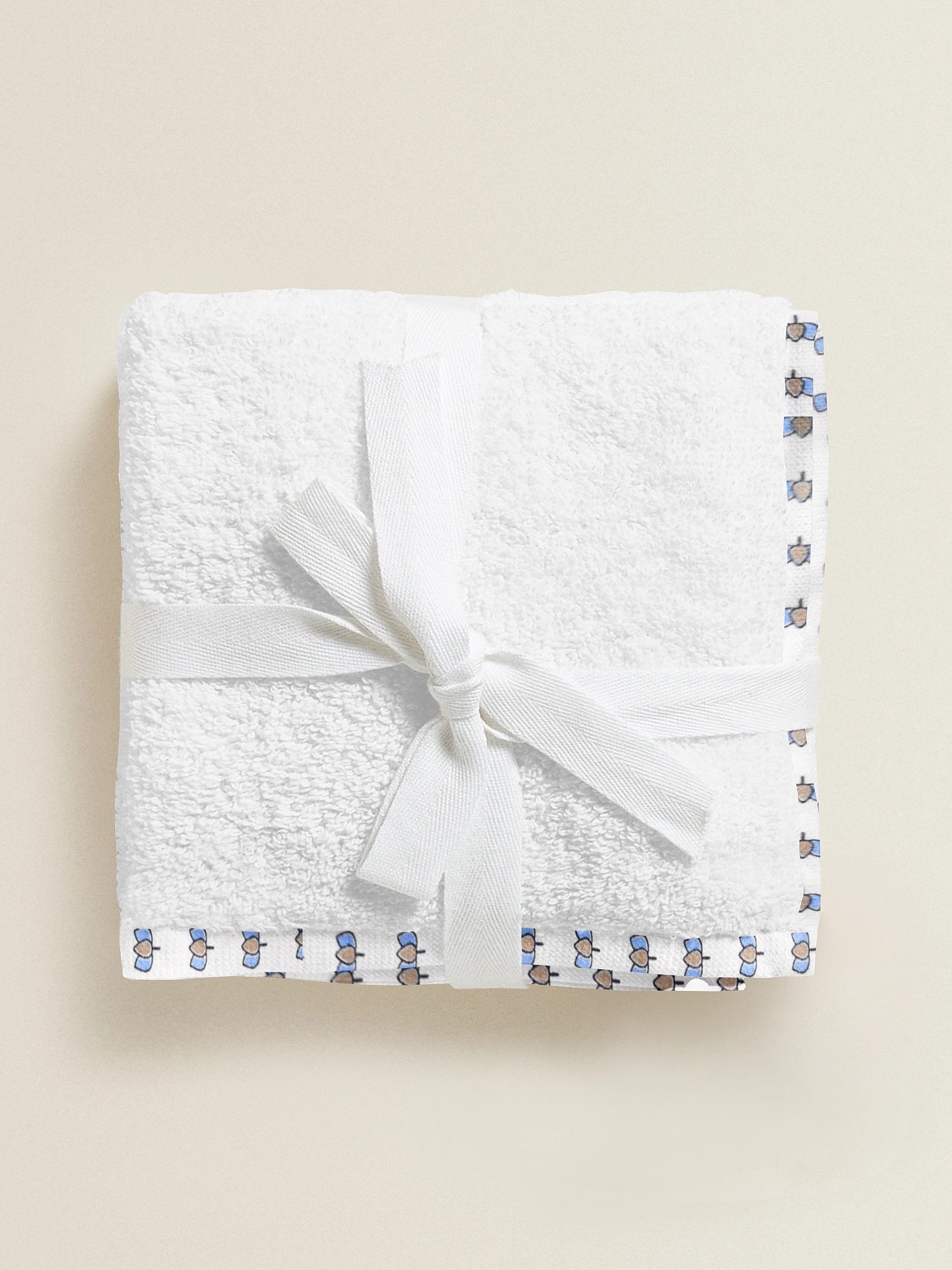 'Lotus Print’ Organic Junior Towel Set