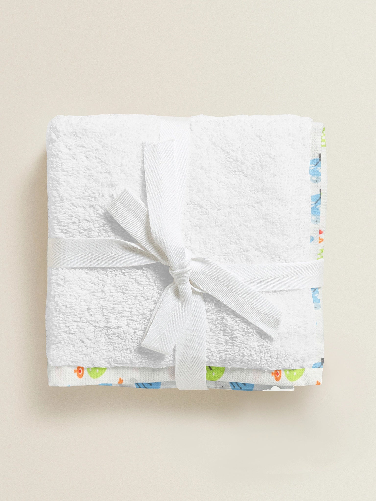 'Birdie Print’ Organic Junior Towel Set