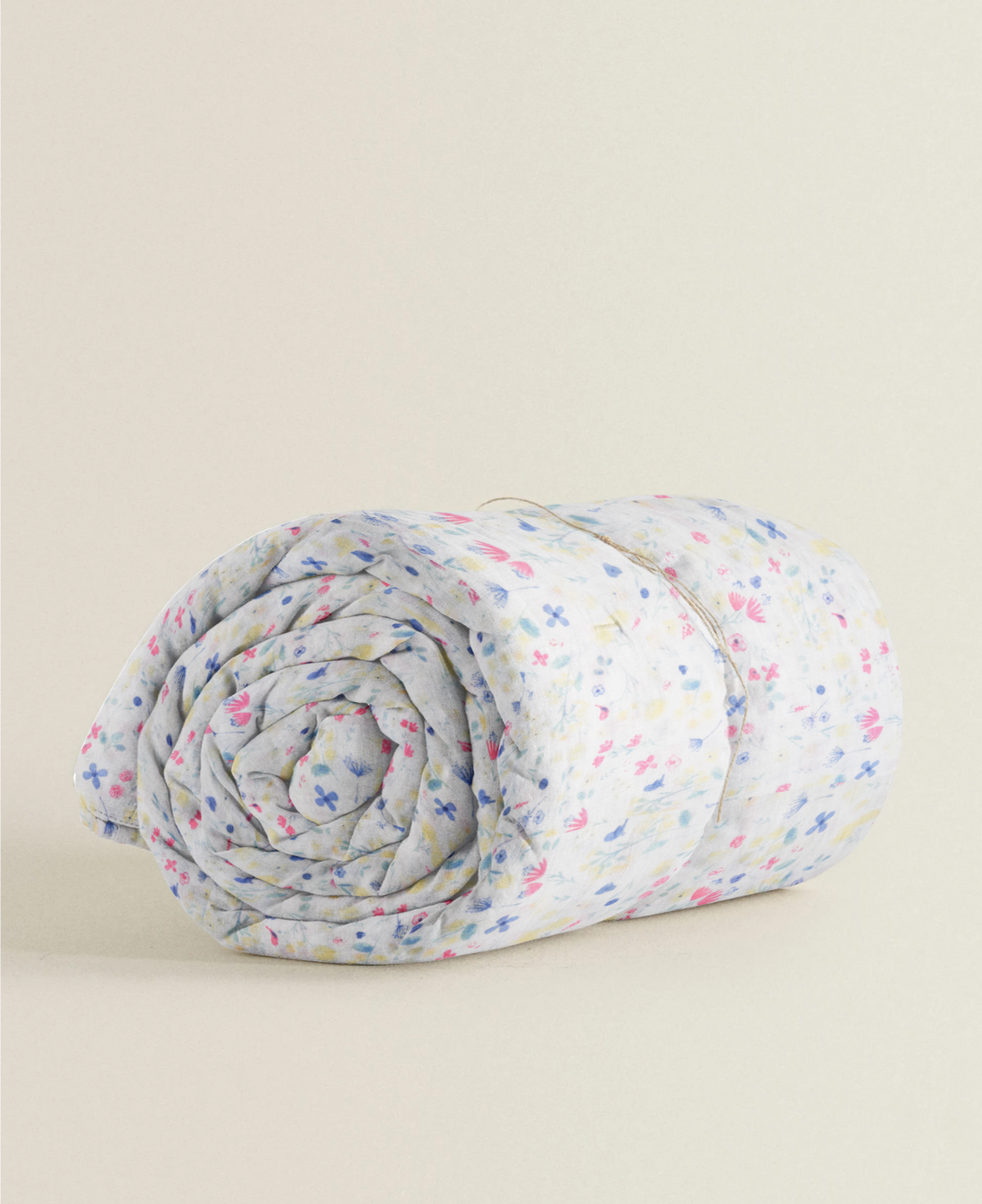 ‘Flower Print’ Organic Baby Blanket or Quilt