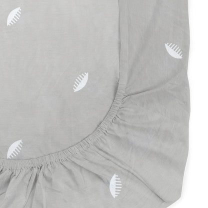 'Grey Comb’ Organic Fitted Crib Sheet