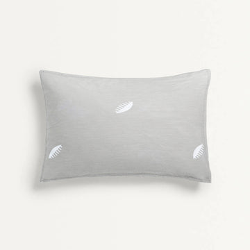 ‘Grey Comb' Organic Junior Pillow Cover