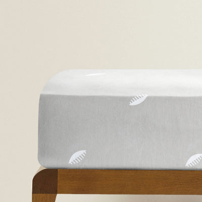 Grey Comb’ Organic Fitted Crib Sheet