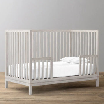 'Grey Pencil Stripe’ Organic Fitted Crib Sheet