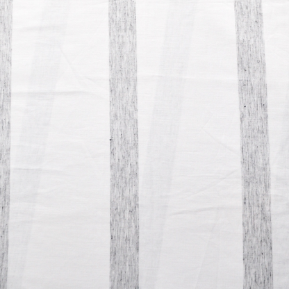 'Grey Pencil Stripe’ Organic Junior Pillow Cover