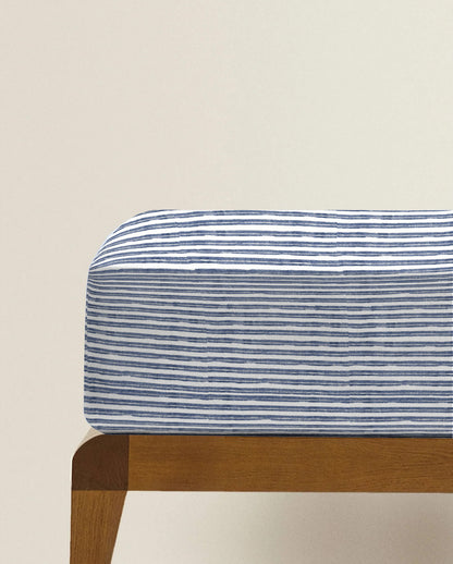 ‘Indigo Flow’ Organic Fitted Crib Sheet 2