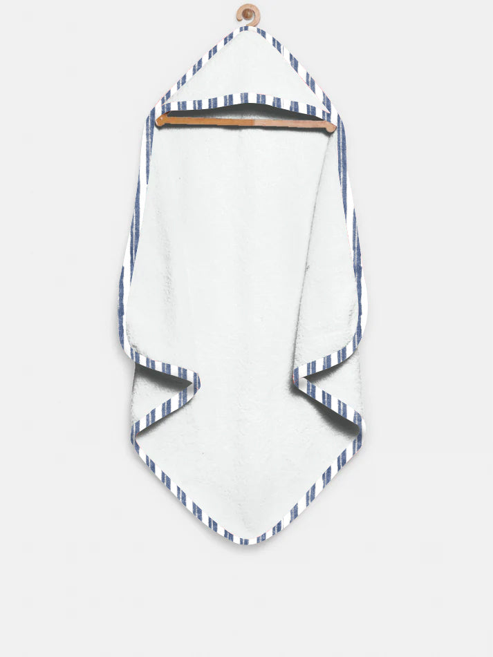 ‘Indigo Flow’ Organic Hooded Towel Set 2