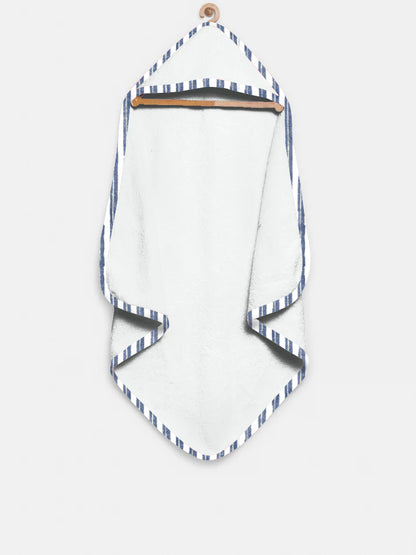 ‘Indigo Flow’ Organic Hooded Towel Set 2