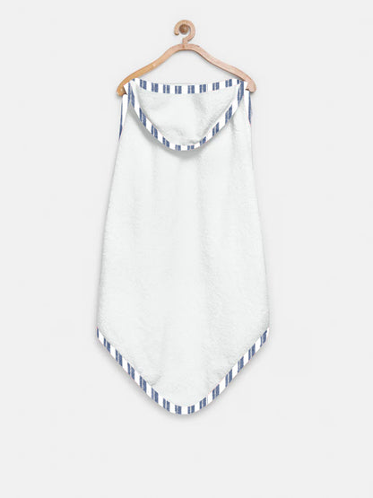 ‘Indigo Flow’ Organic Hooded Towel Set 4