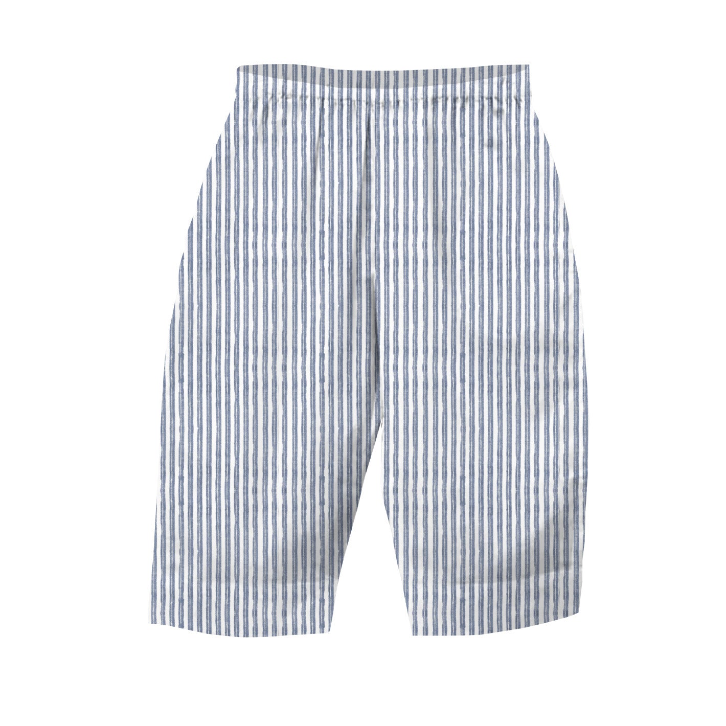 Striped shorts on a white background