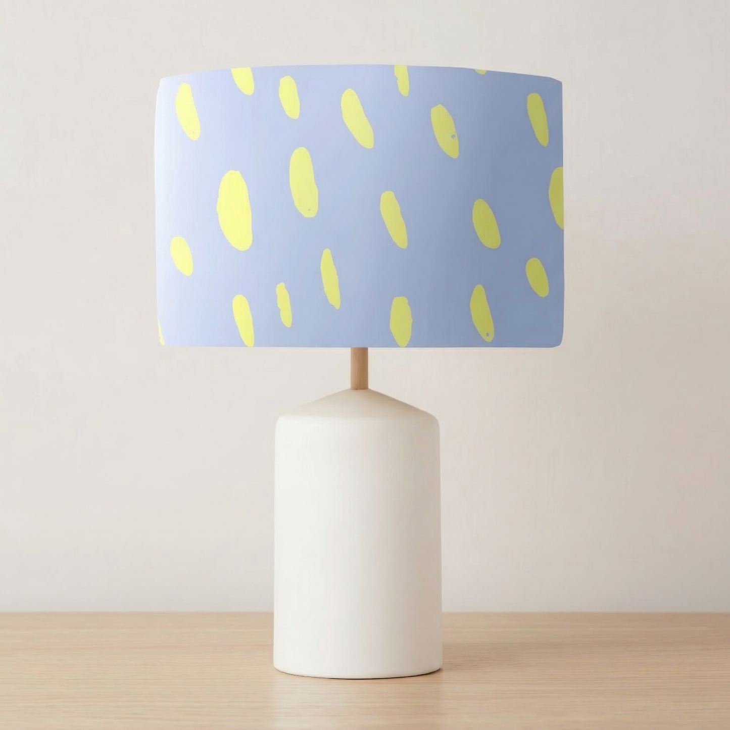 Studio Column Lamp kids table lamp with Lemon Spot shade