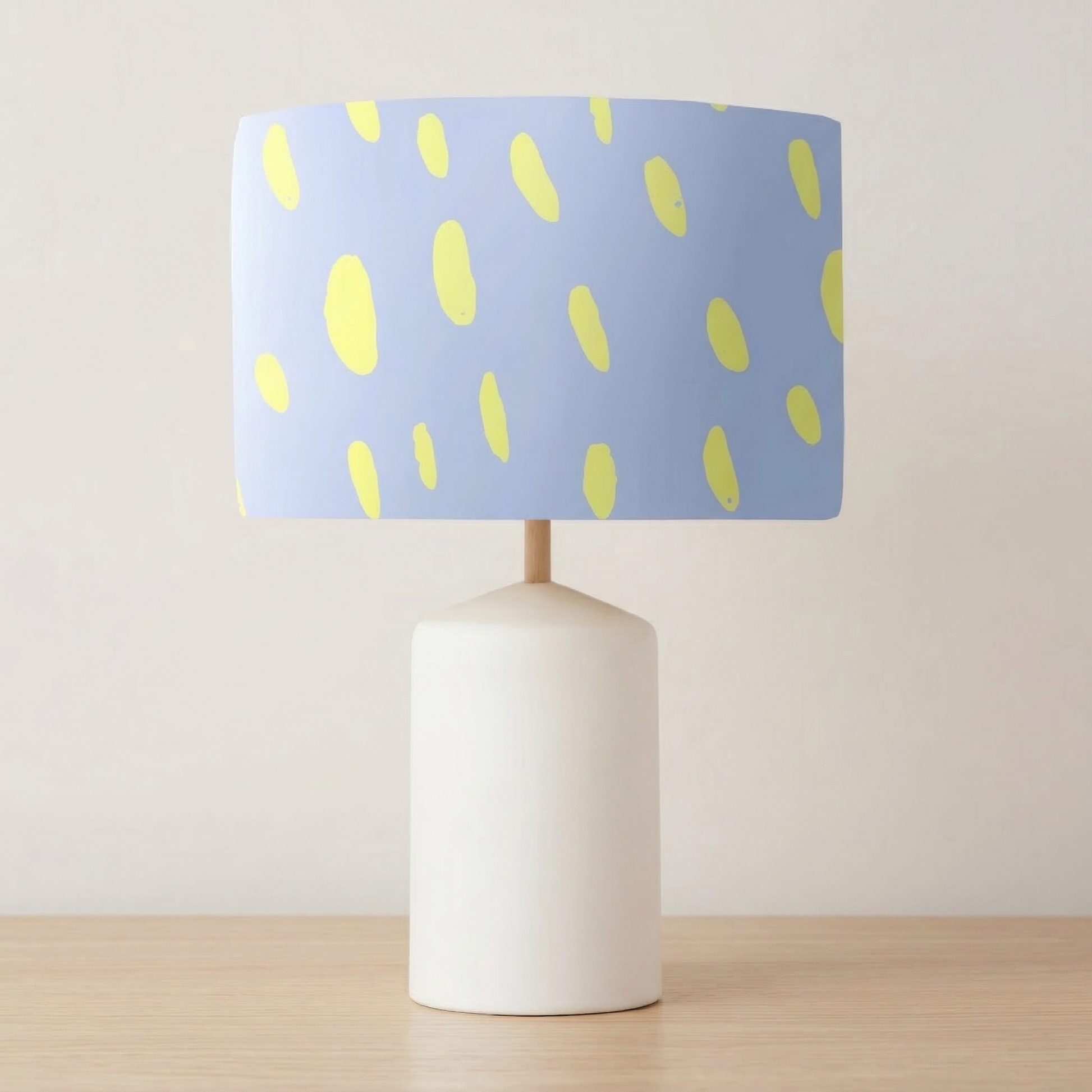 Studio Column Lamp kids table lamp with Lemon Spot shade