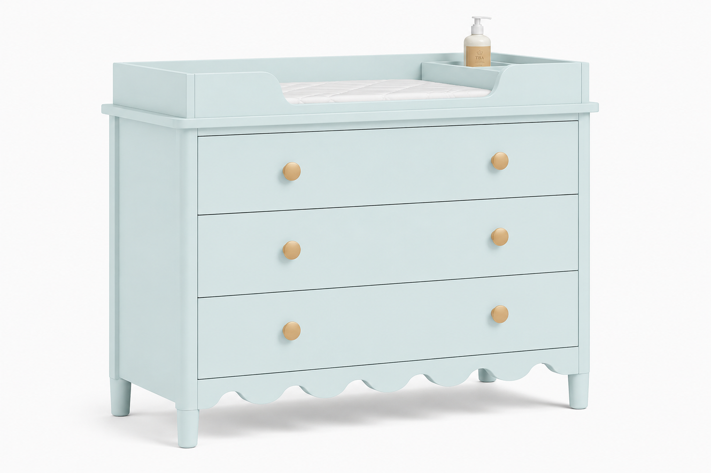 Mist Blue 3 Drawer