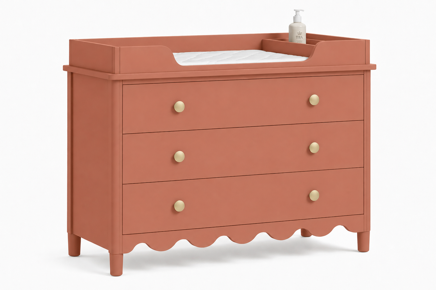 Muted Terracotta 3 Drawer