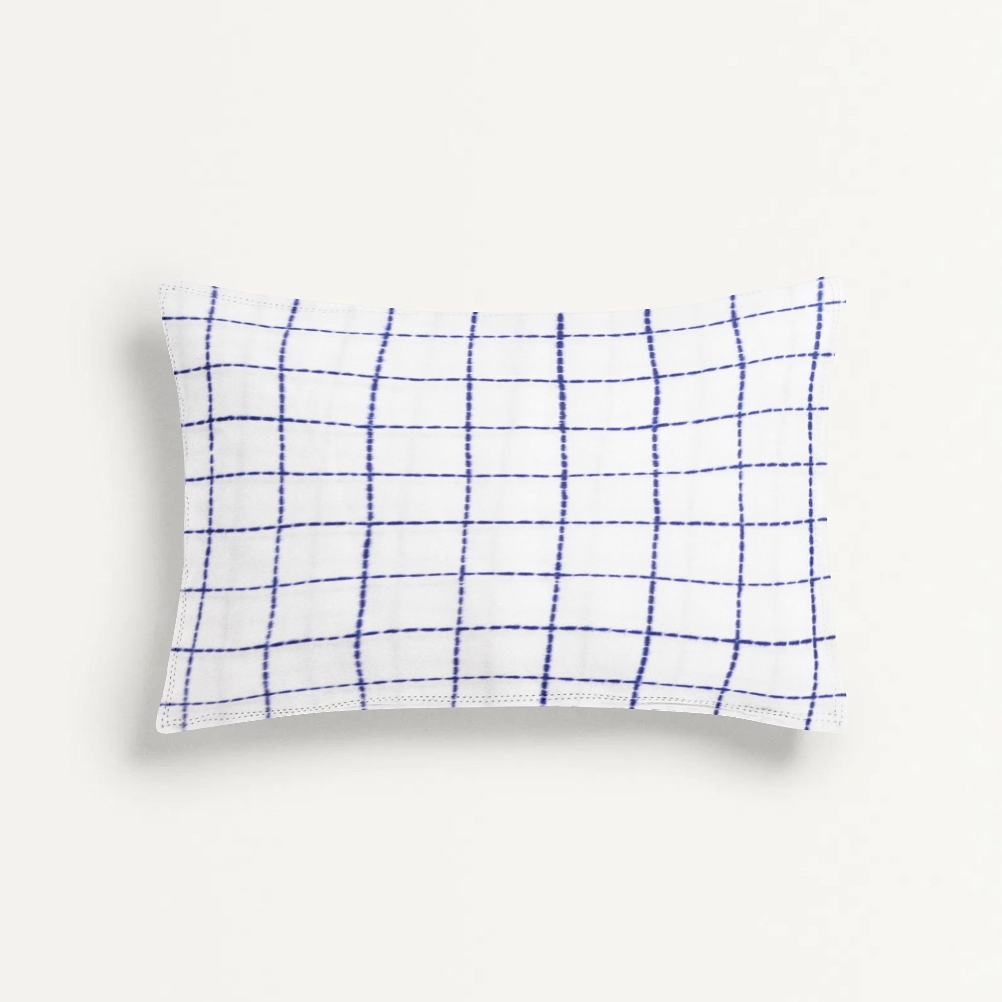 ‘Navy Square’ Organic Junior Pillow Cover