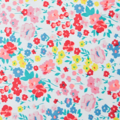 ‘New Colored Flowers' Organic Junior Pillow Cover