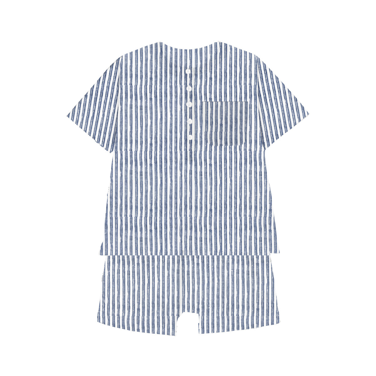 'Indigo flow' Organic Pajama Short Set