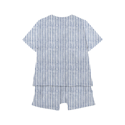 'Indigo flow' Organic Pajama Short Set