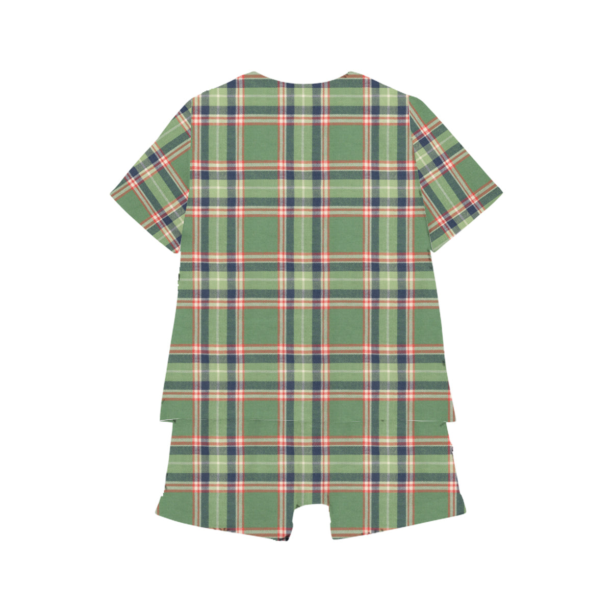 Pajama Short Set Wooden Checks 2