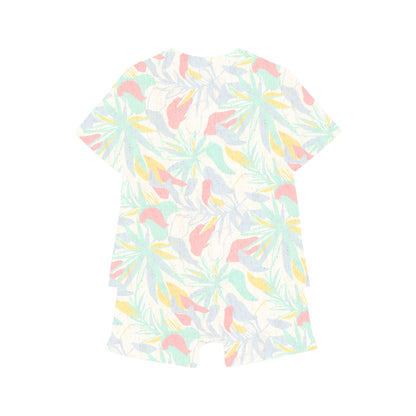 Pajama Short Set palm haze 2