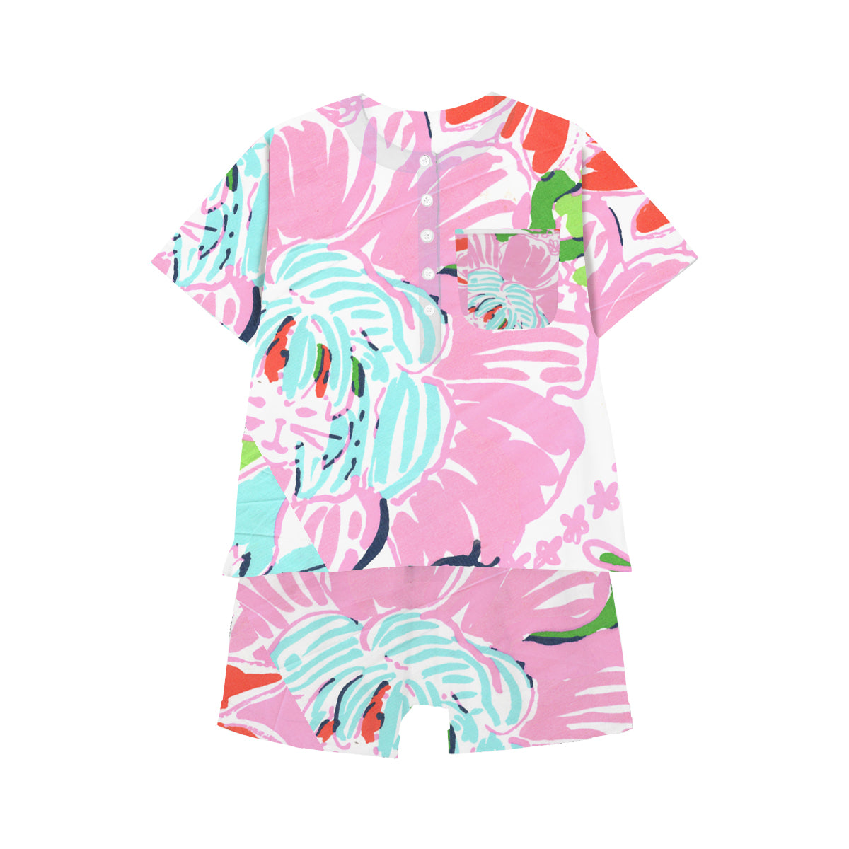Pajama Short Set wild bloom 1