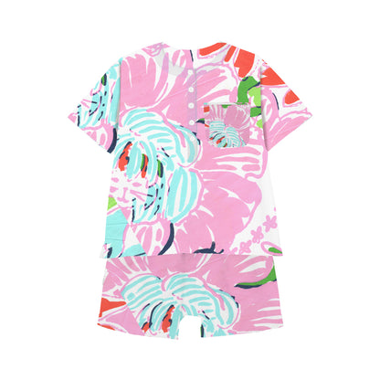Pajama Short Set wild bloom 1
