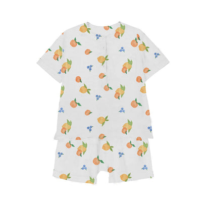 'Citrus Love' Organic Pajama Short Set 1