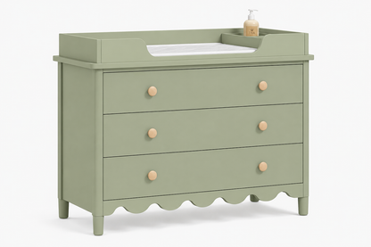 Sage Green 3 Drawer