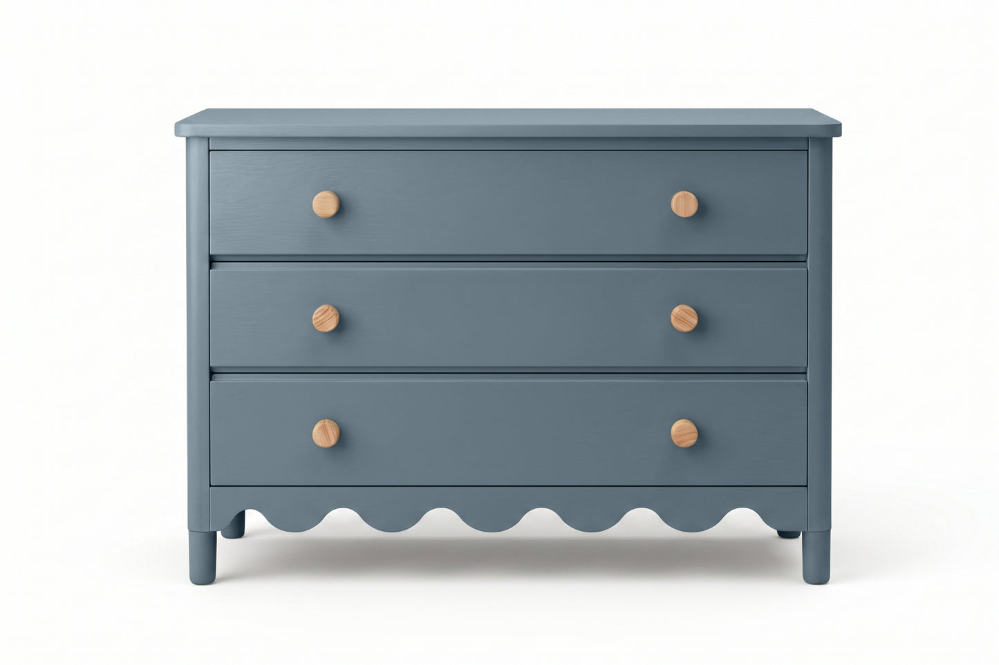 Blue Grey 3 Drawer