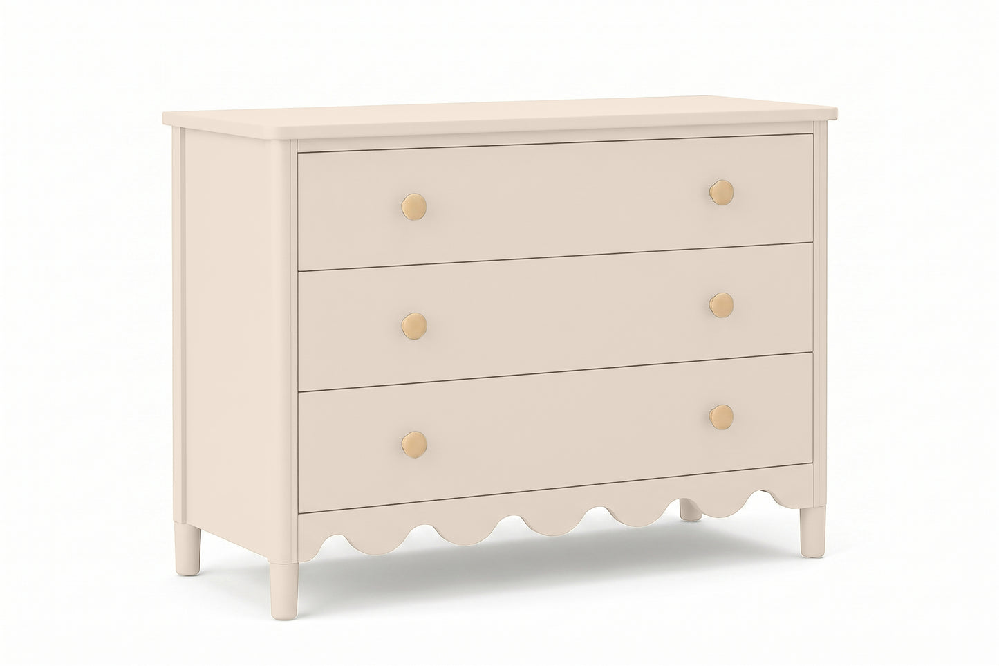 Beige 3 Drawer