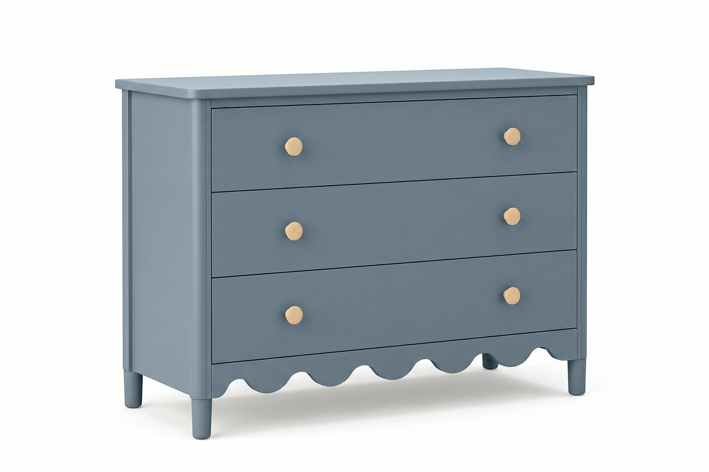 Blue Grey 3 Drawer