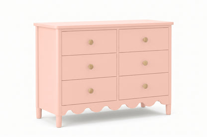 Guava Pink 6 Drawer
