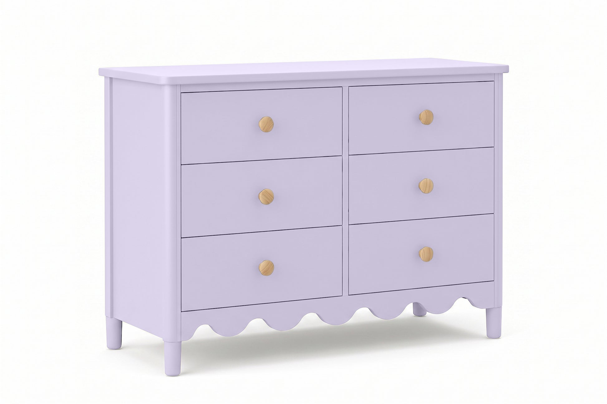 Lavender Grey 6 Drawer