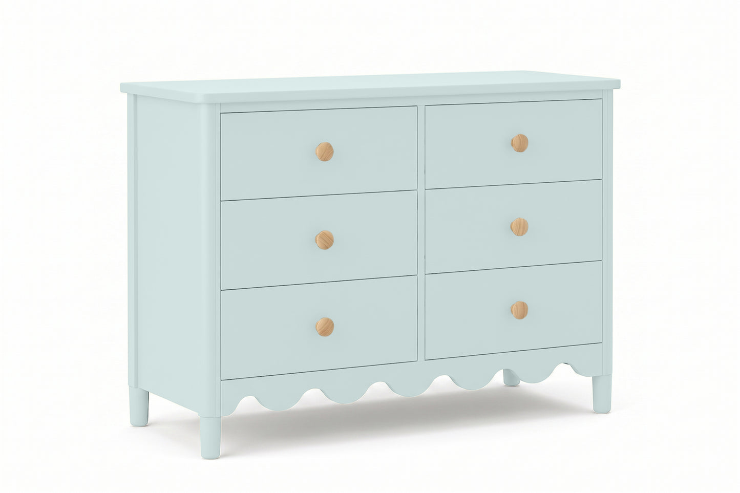 Mist Blue 6 Drawer