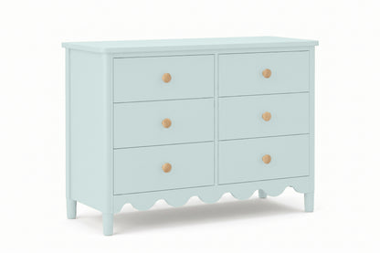 Mist Blue 6 Drawer